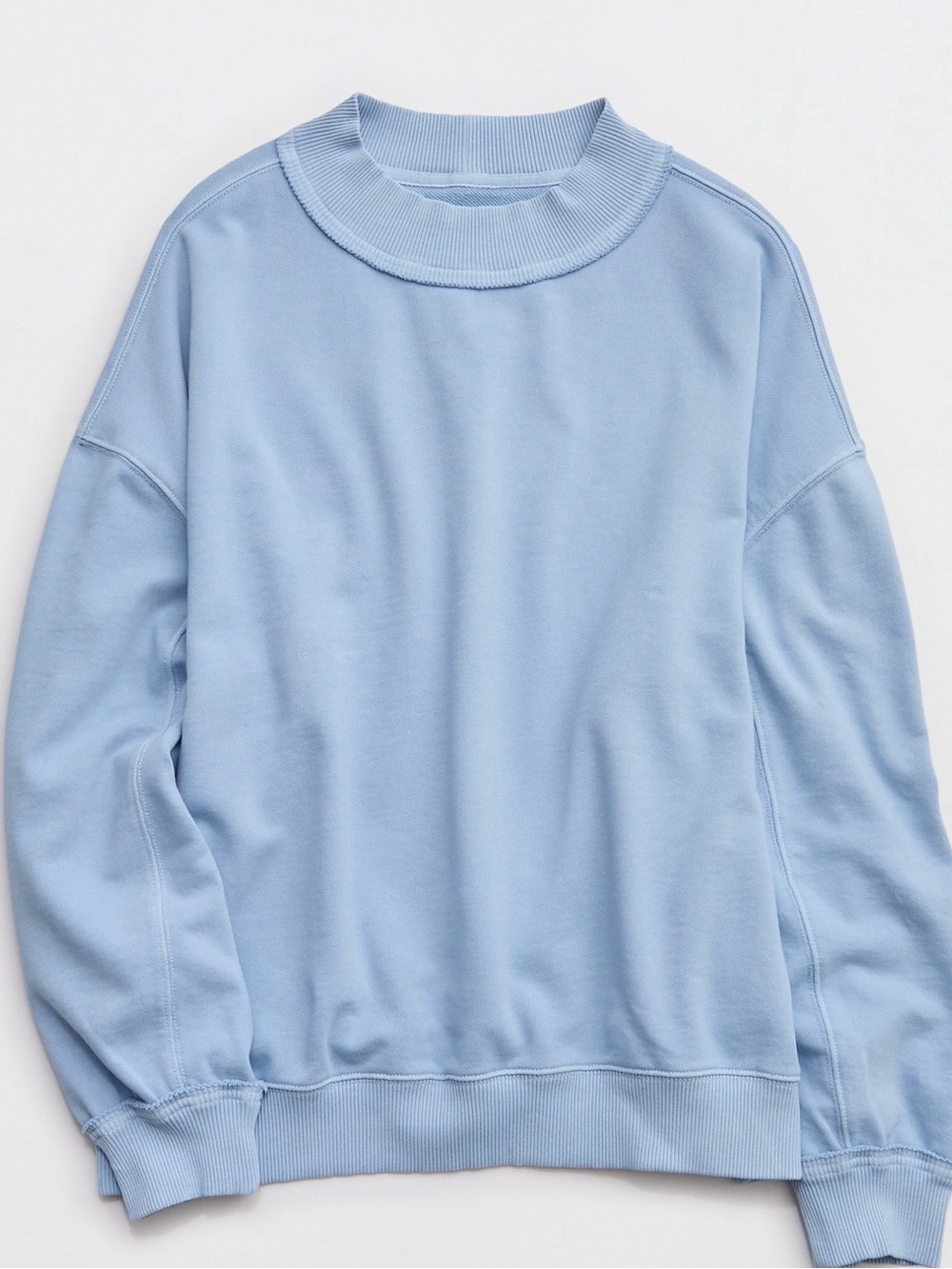 Aerie AlumniMockneck Sweatshirt in Monaco Blue see pics - Picture 4 of 8